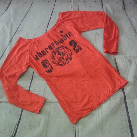 *SOLD* Abercrombie Orange Vintage Style Size  S - Picture 2 of 5